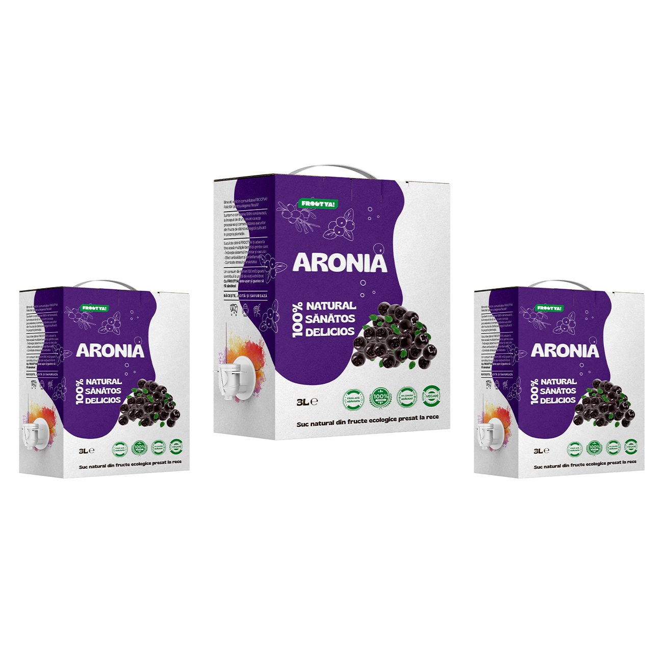3 x Suc de Aronia Natural 3L